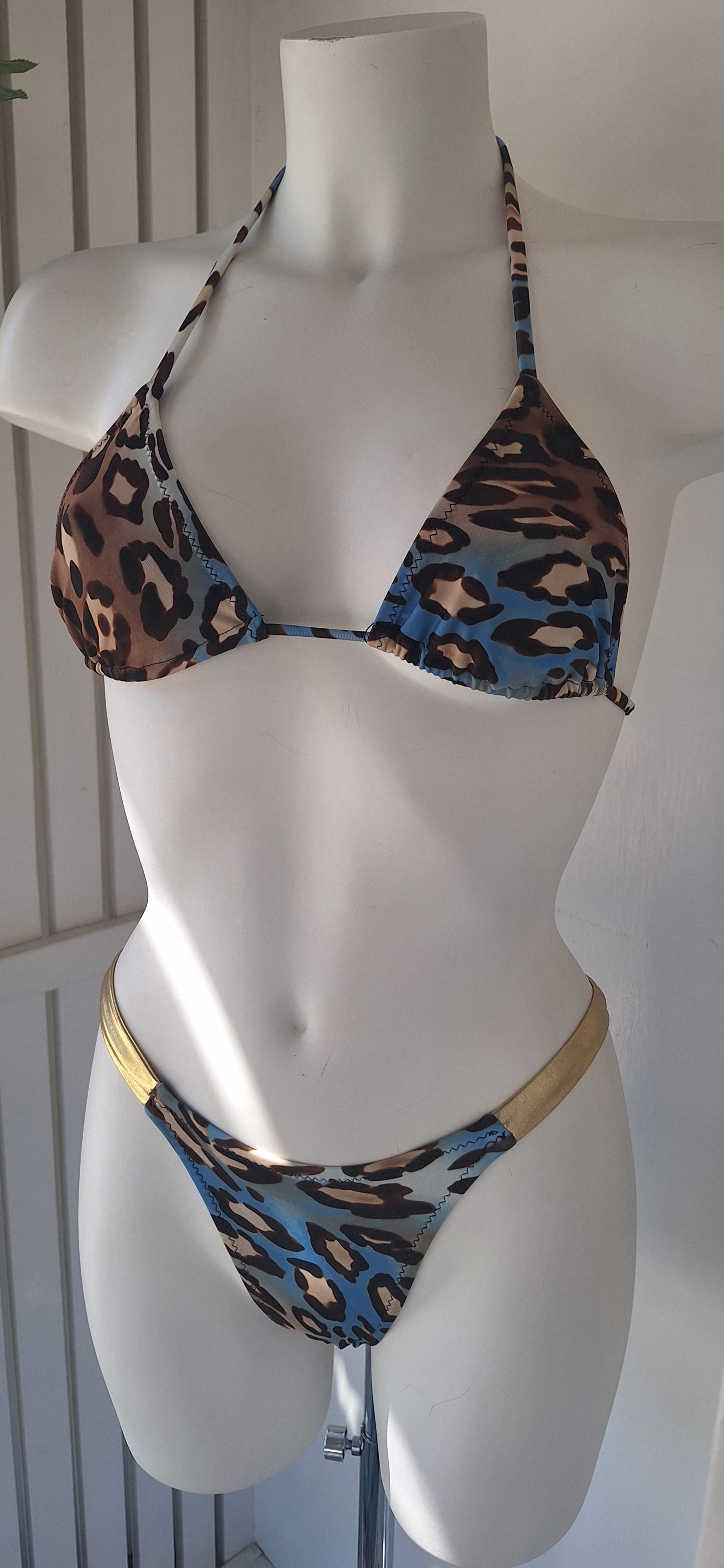 Brazilian animal print bikini set