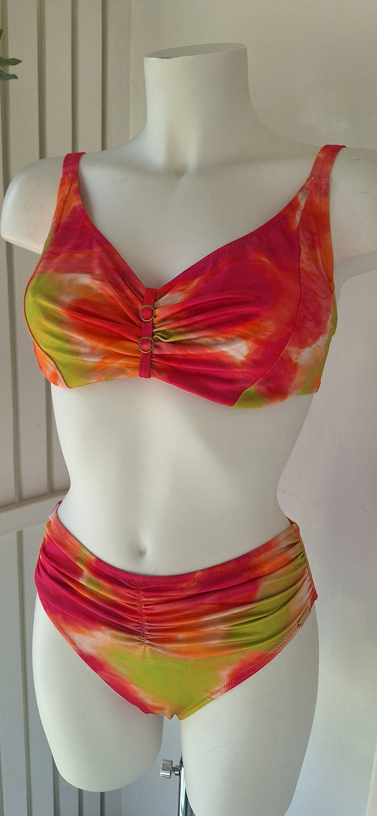 Fuschia/Lime Bikini set